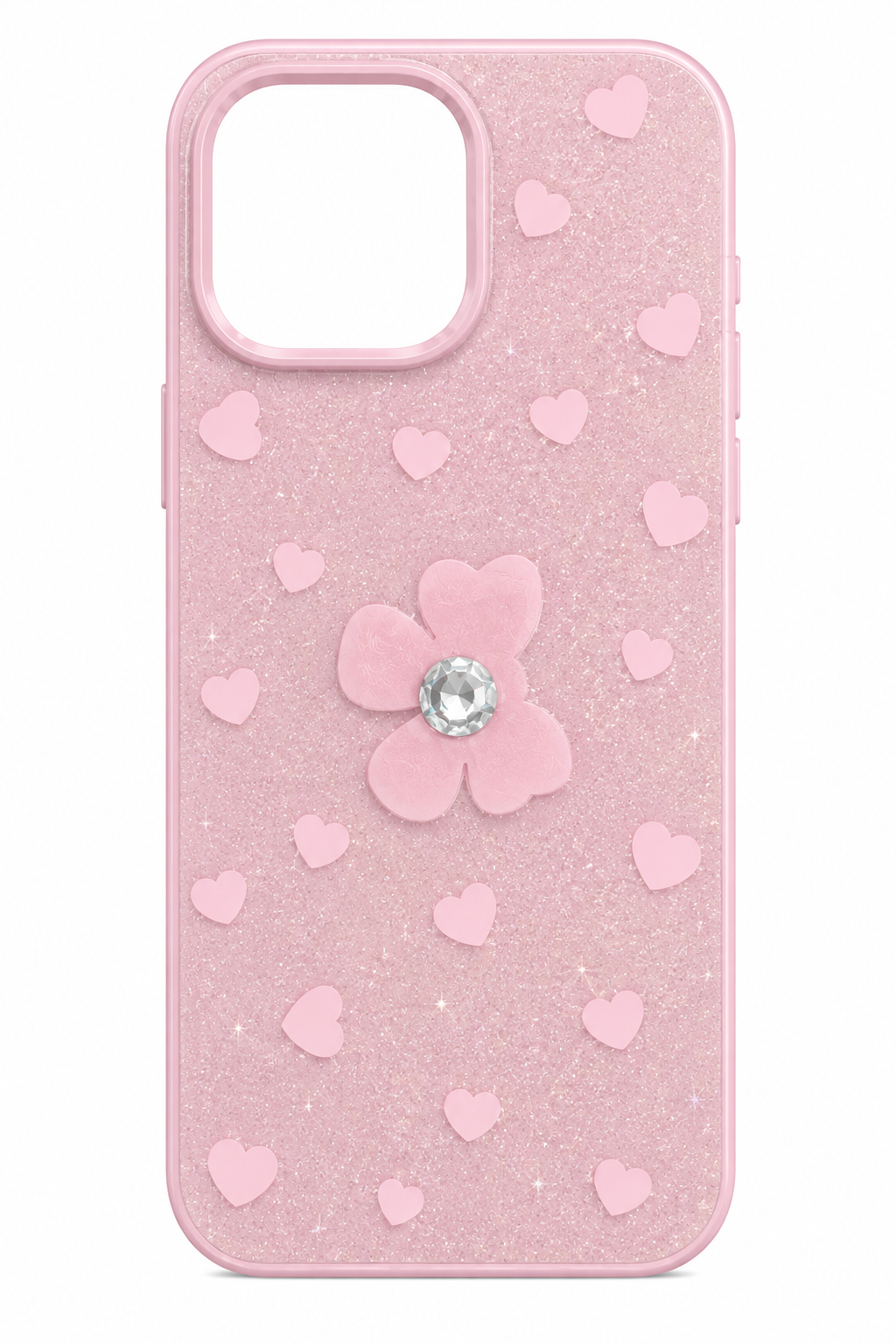 Iphone 16 Pro Max Crystal Blossom Glitter Case